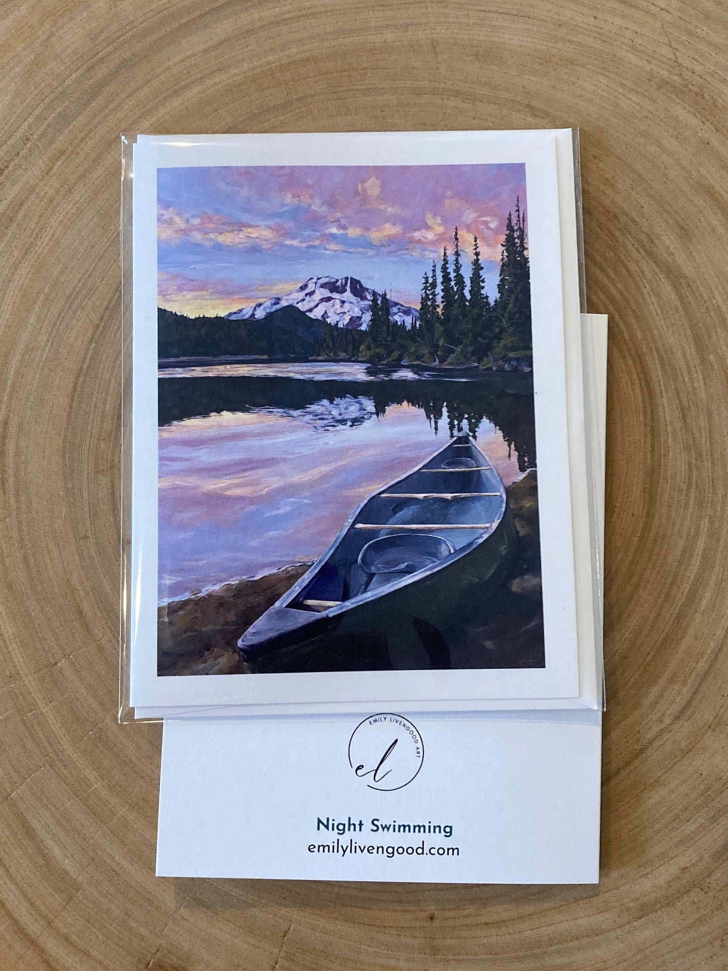 Night Swimming - greeting card