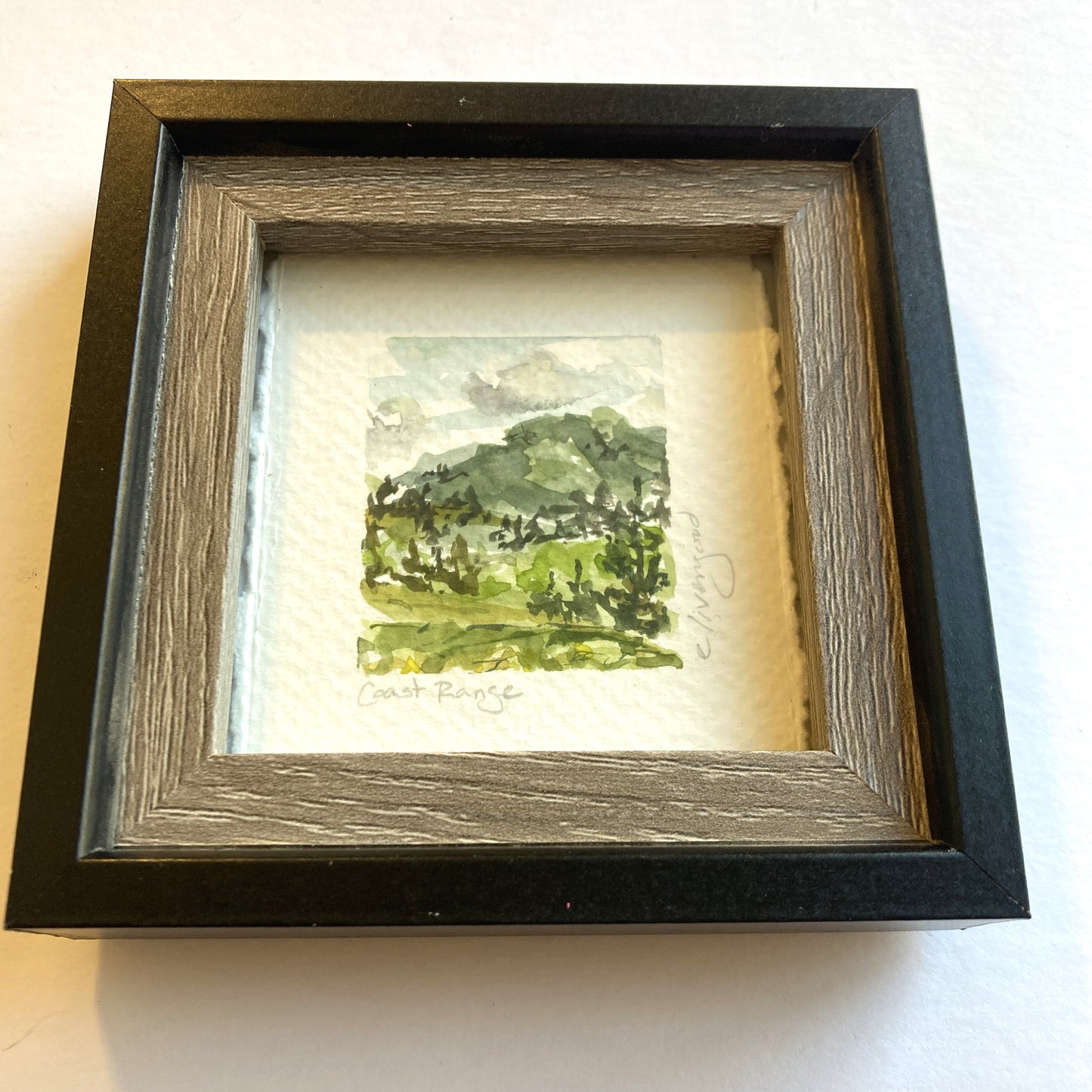 NW Mini Original Painting - Coast Range