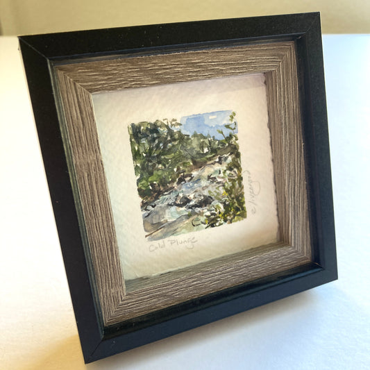 NW Mini Original Painting - Cold Plunge
