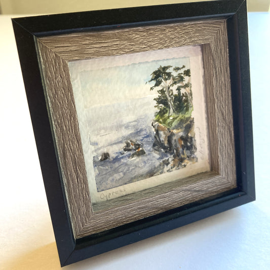 NW Mini Original Painting - Cypress