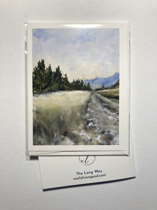 The Long Way - greeting card