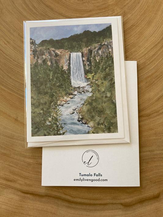 Tumalo Falls - greeting card