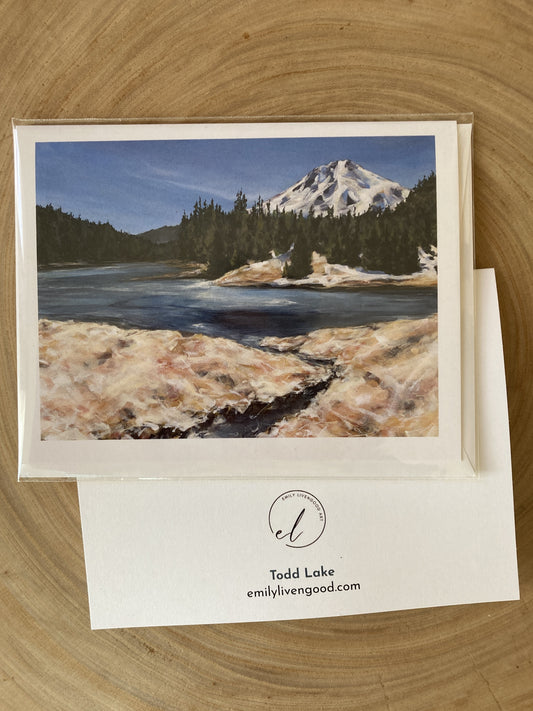 Todd Lake - greeting card