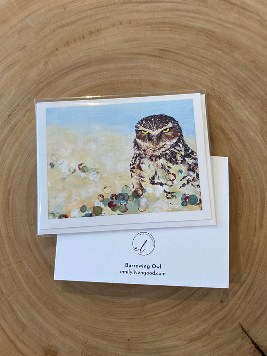 Burrowing Owl - greeting card