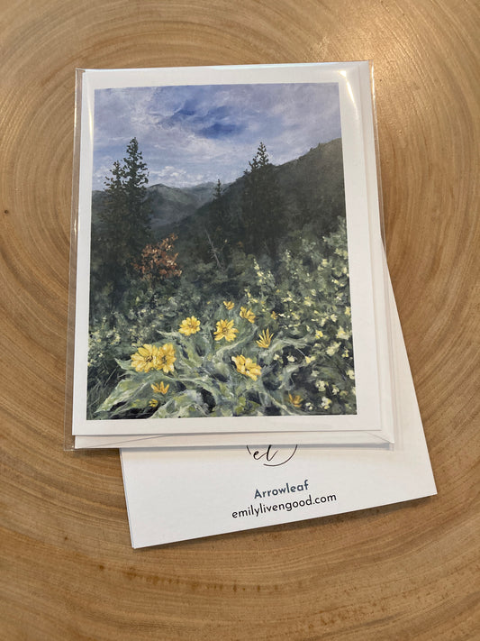 Arrowleaf - greeting card