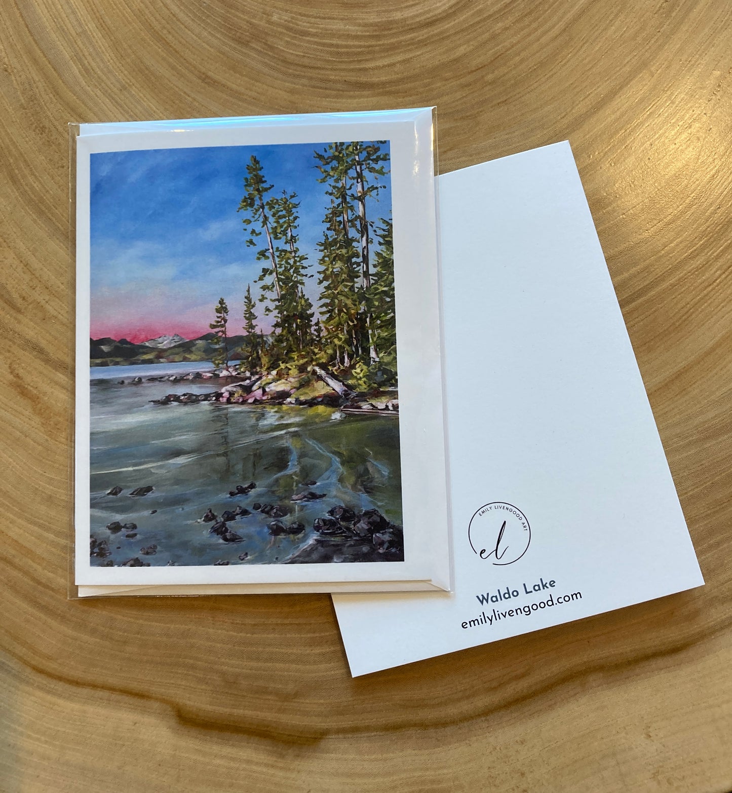 Waldo Lake - greeting card