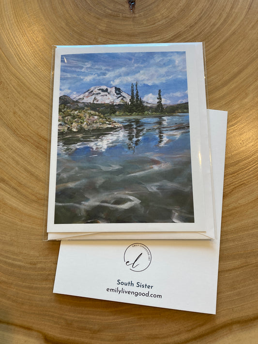 South Sister - greeting card