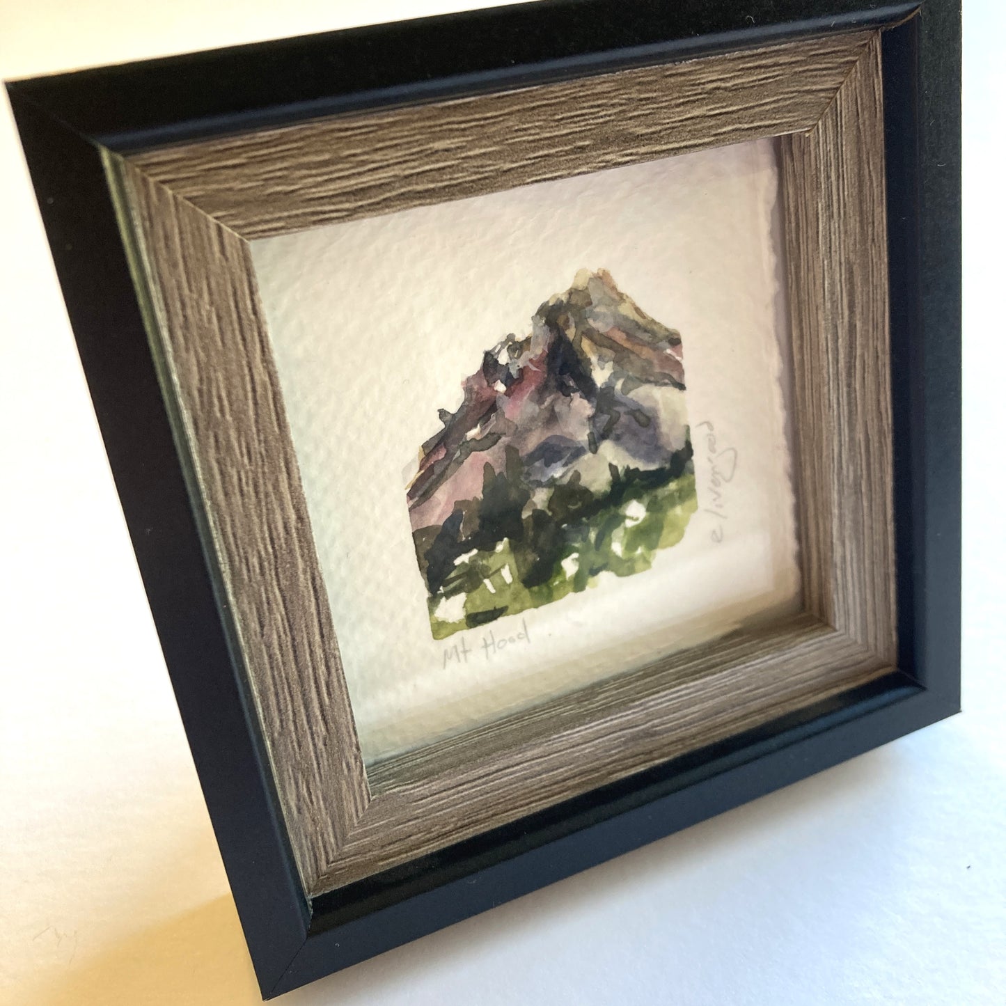 NW Mini Original Painting - Mt. Hood