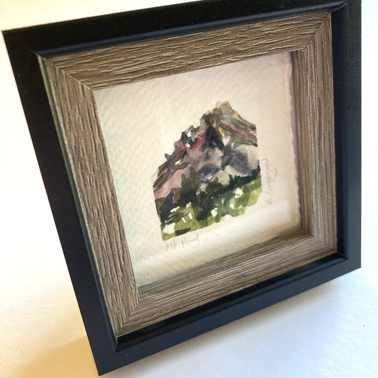 NW Mini Original Painting - Mt. Hood