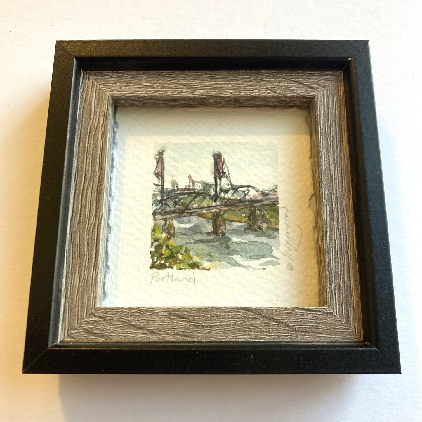 NW Mini Original Painting - Portland