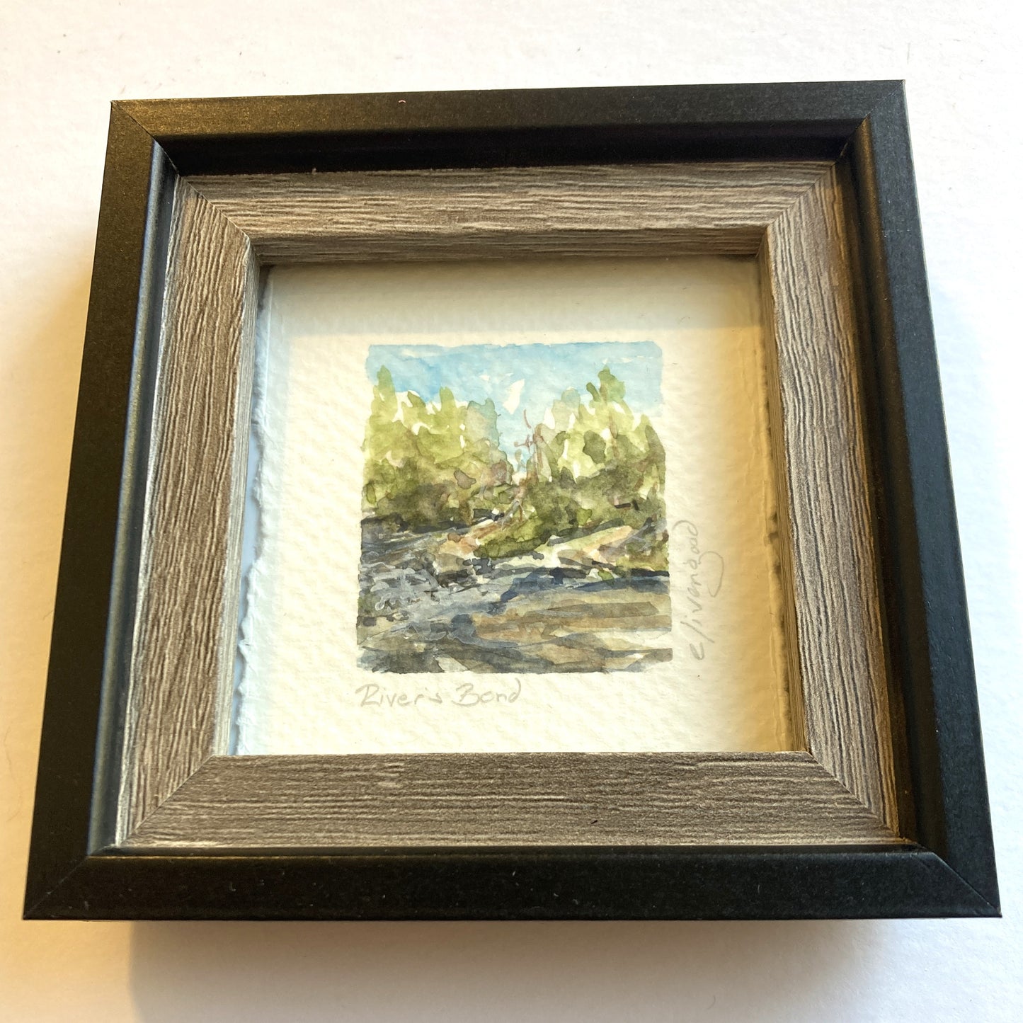 NW Mini Original Painting - River's Bend