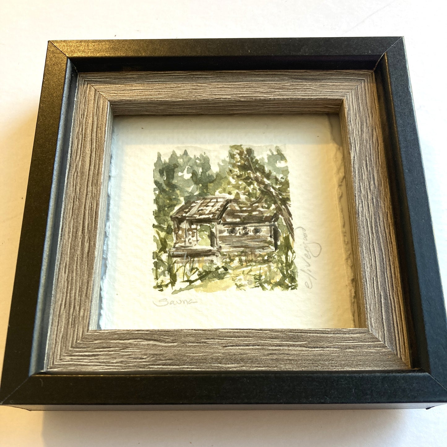 NW Mini Original Painting - Sauna