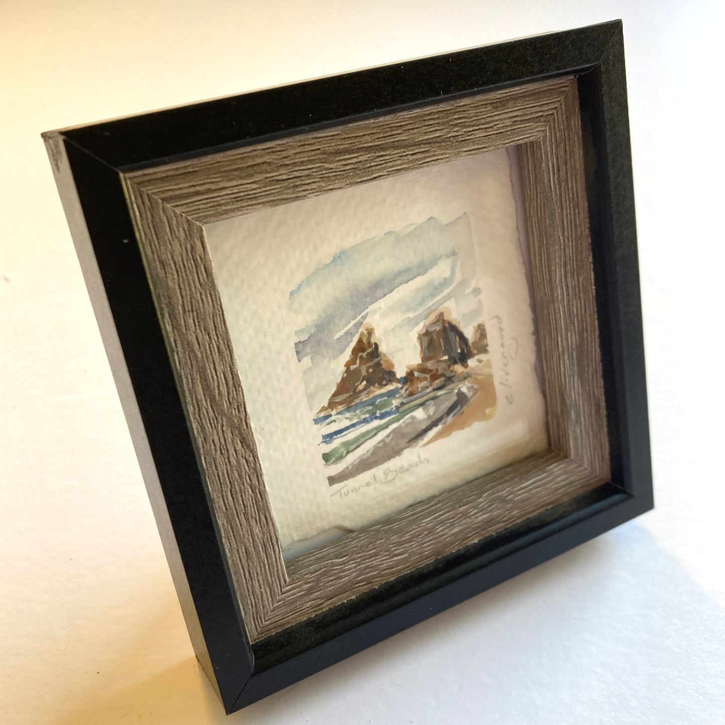 NW Mini Original Painting - Tunnel Beach