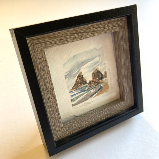 NW Mini Original Painting - Tunnel Beach